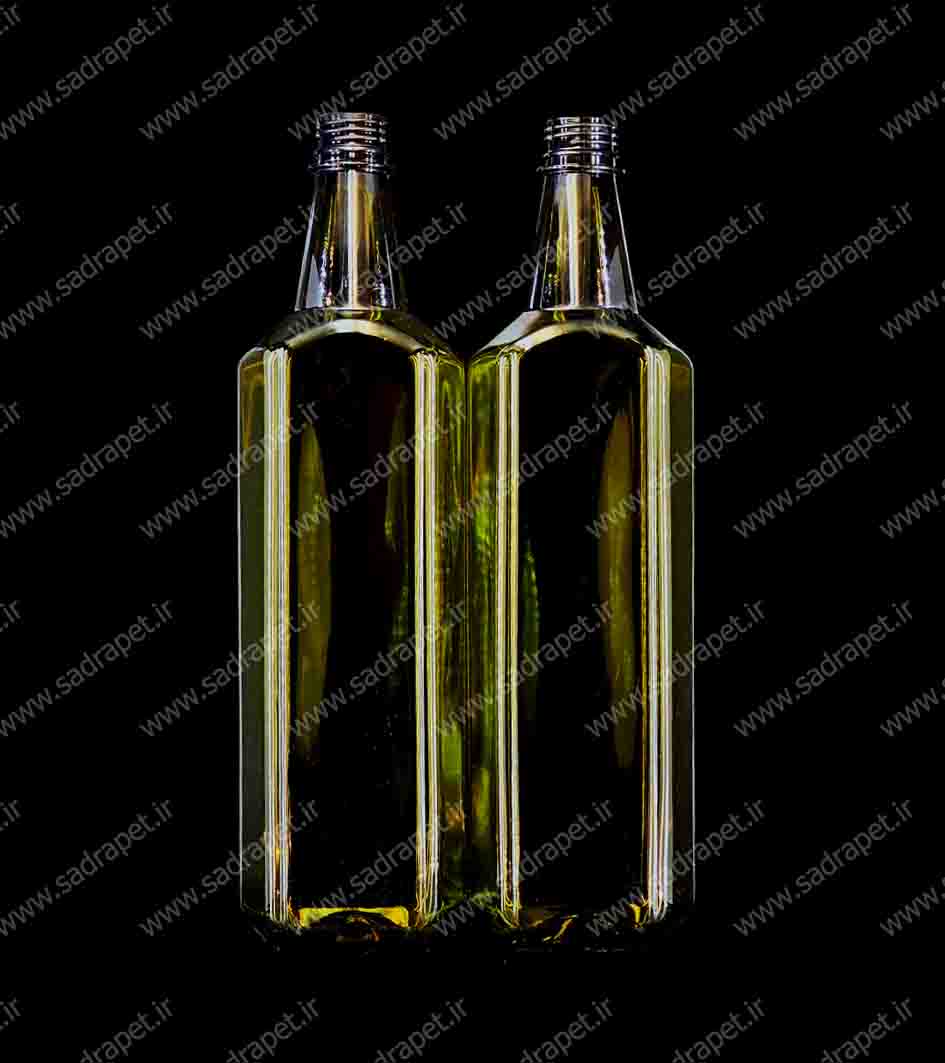 بطری روغن سبز 1 لیتر الماس دهانه28